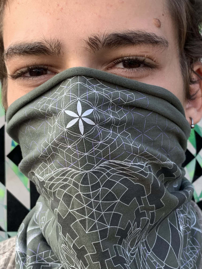 Ganescher Neck Gaiter Olive — Image 4 by Symbolika