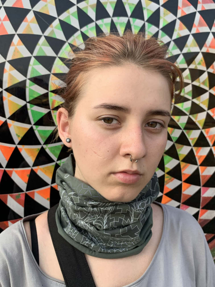 Ganescher Neck Gaiter Olive — Image 8 by Symbolika