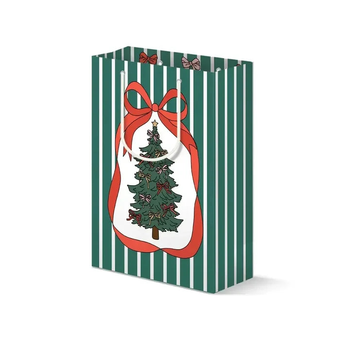 Gift Bag | Festive Bow & Christmas Tree