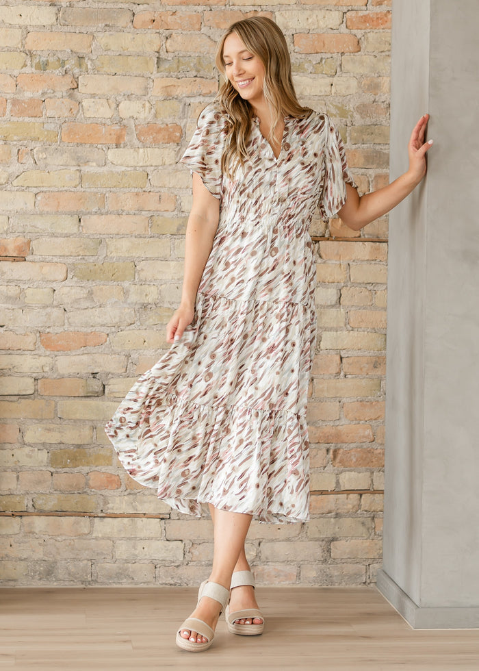 Gina Short Sleeve Midi Dress IC Dresses