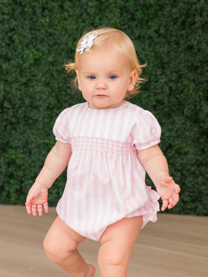 Girls White Mini Bow Hair Clip Set