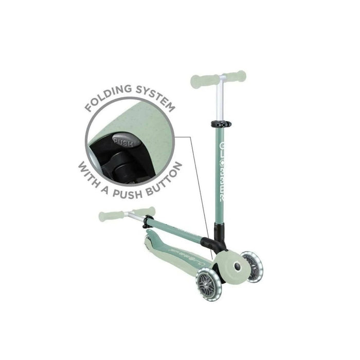 Globber Go Up Active Lights Eco Scooter - Pistachio - ebebek