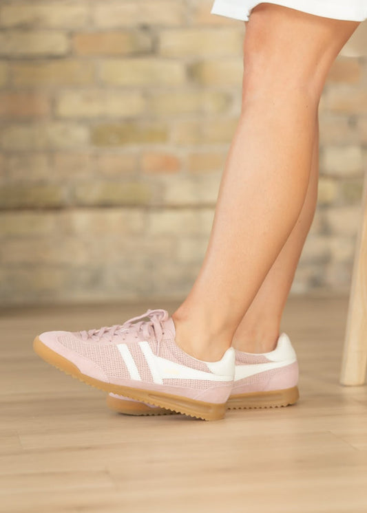 Gola® Women's Pink Tornado Zephyr Leather Sneakers Shoes