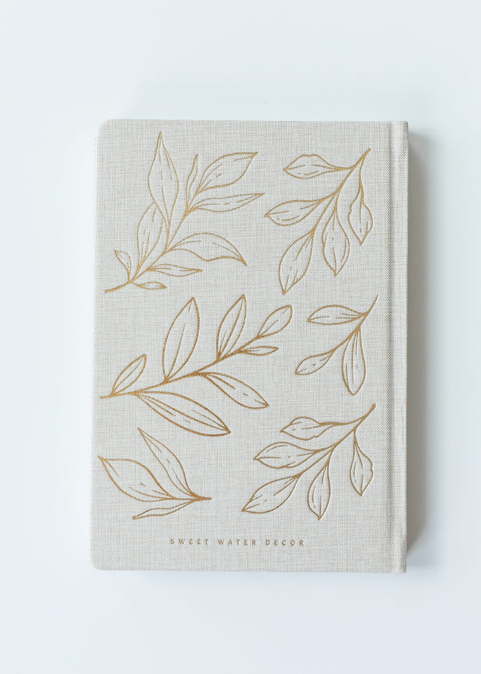 Gold Leaves Notes Journal FF Home + Lifestyle
