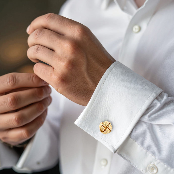 Gold Plated Knot Cufflinks