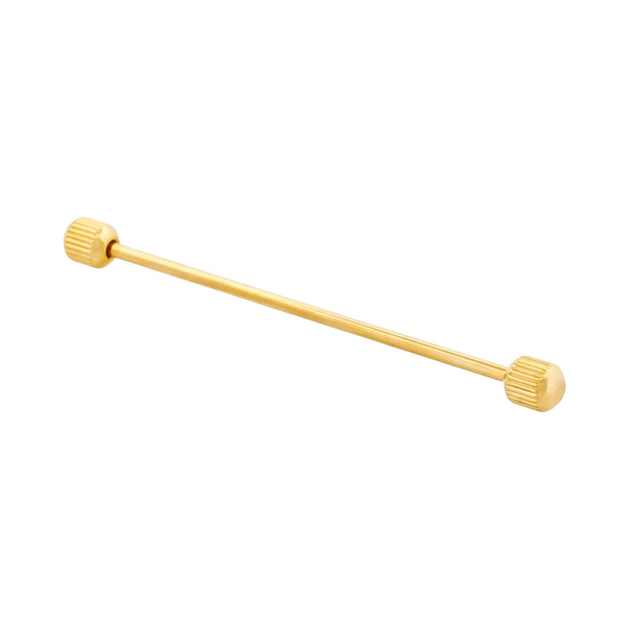 Gold round milled Collar Pole