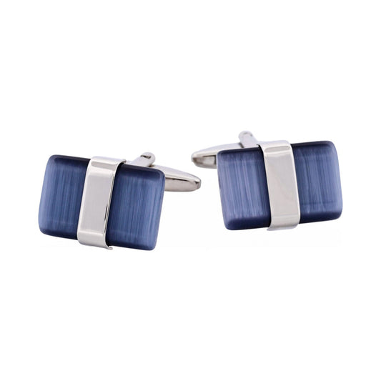Grey Cat's Eye Cufflinks