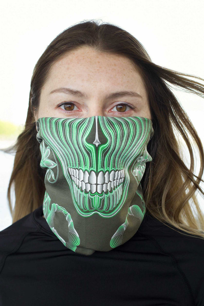 Gulgalta Neck Gaiter Olive — Image 2 by Symbolika