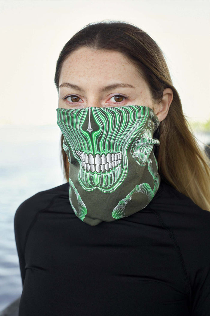 Gulgalta Neck Gaiter Olive — Image 3 by Symbolika