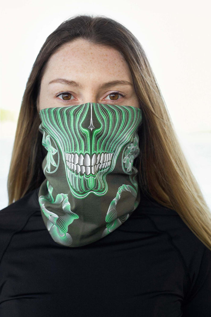 Gulgalta Neck Gaiter Olive — Image 4 by Symbolika