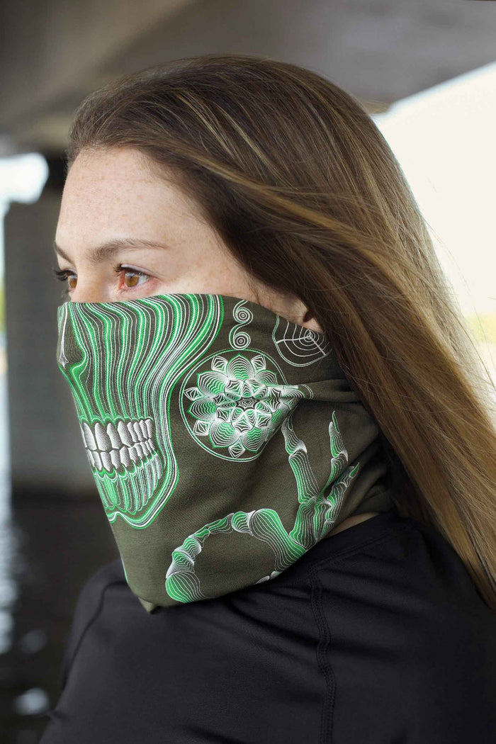 Gulgalta Neck Gaiter Olive — Image 6 by Symbolika