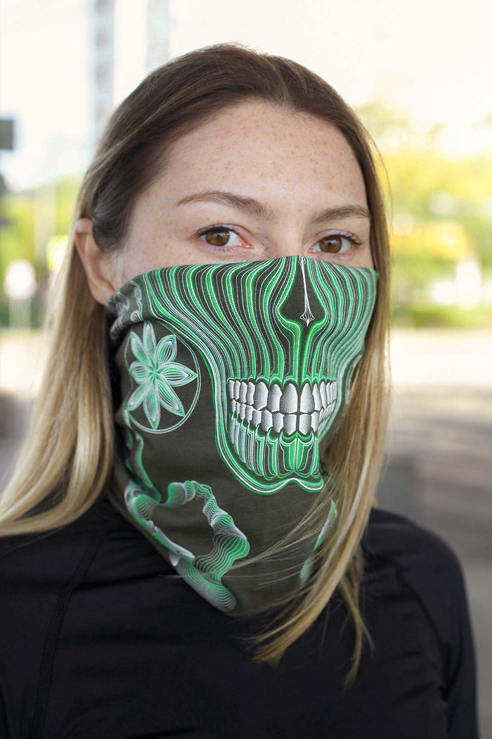 Gulgalta Neck Gaiter Olive — Image 7 by Symbolika