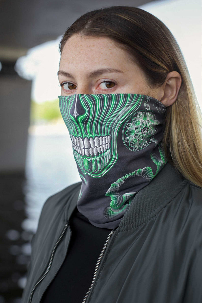 Gulgalta Neck Gaiter Grey — Image 3 by Symbolika