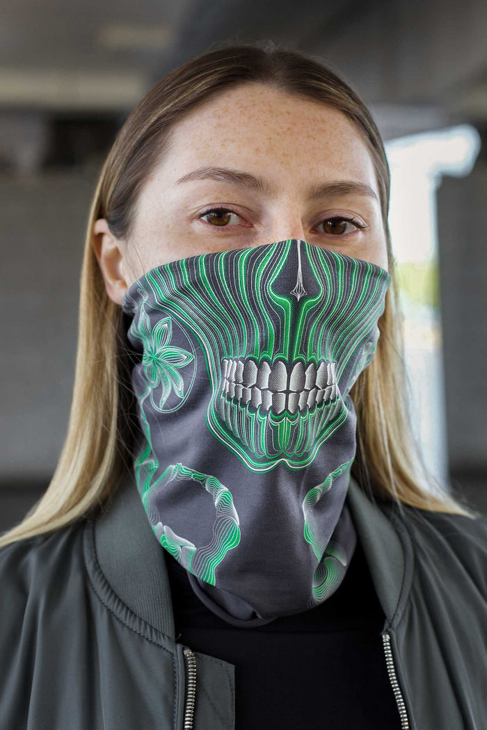 Gulgalta Neck Gaiter Grey — Image 4 by Symbolika