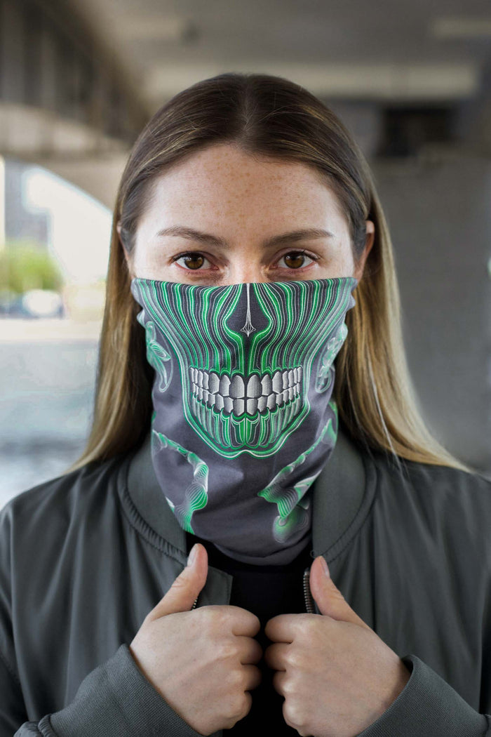 Gulgalta Neck Gaiter Grey — Image 6 by Symbolika