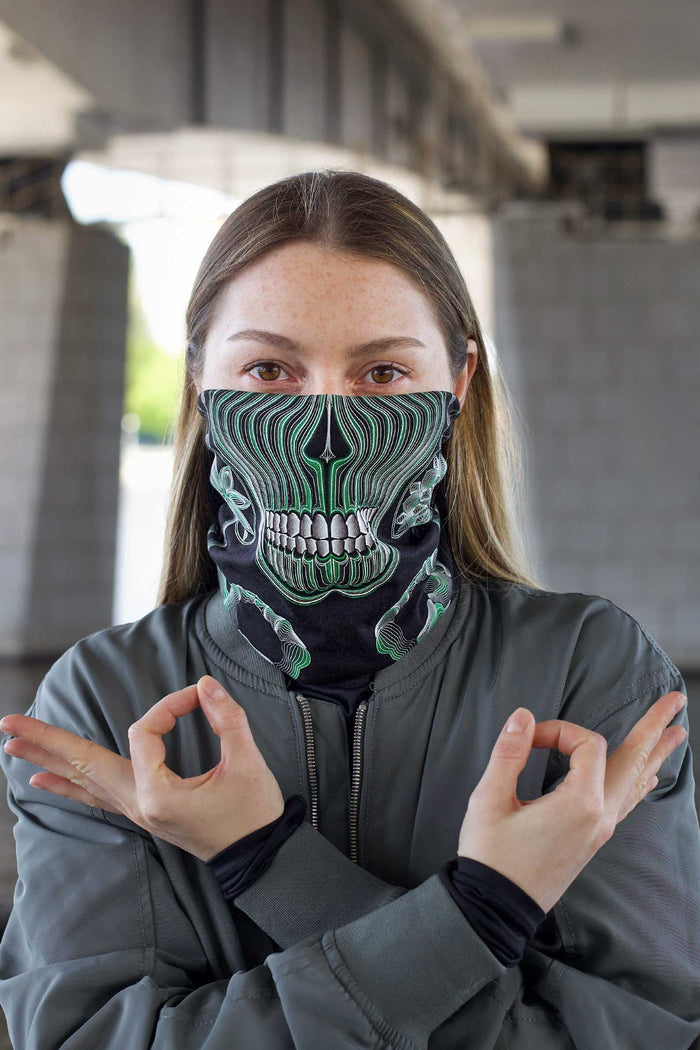 Gulgalta Neck Gaiter Black — Image 3 by Symbolika