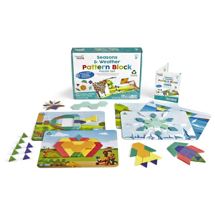 hand2Mind Seasons & Weather Pattern Block Puzzle Set - ebebek - Black Friday