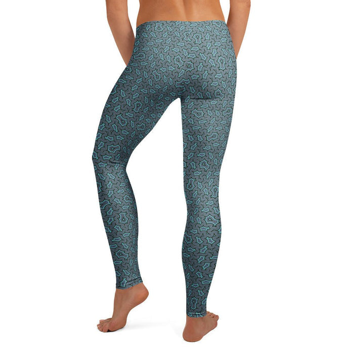 Harpy Greys Geometric Leggings - Monochromatic Tessellation - symbolika