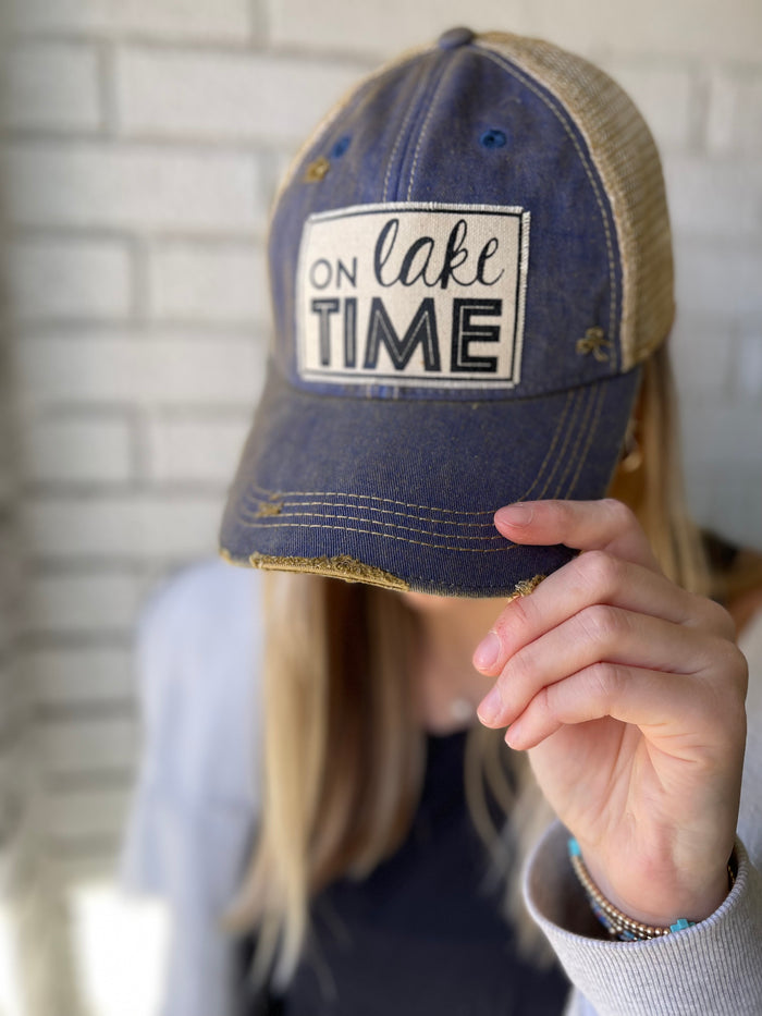 Hat - On Lake Time Royal Blue