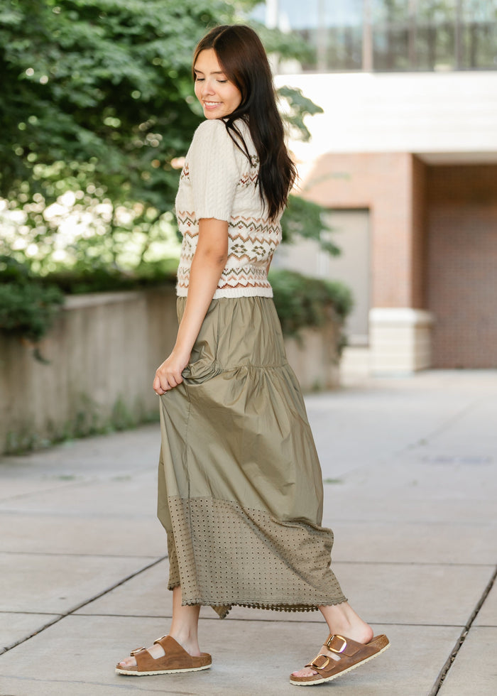 Heartloom® Coco Eyelet Hem Maxi Skirt FF Skirts