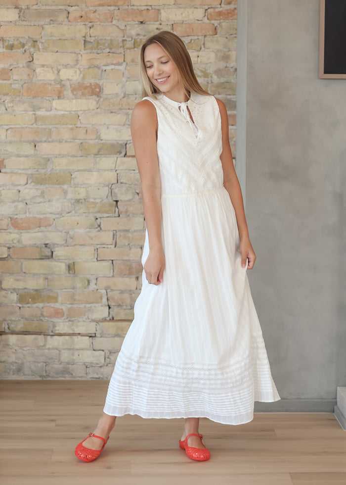 Heartloom® Jolie Eggshell V-Neck Dress FF Dresses