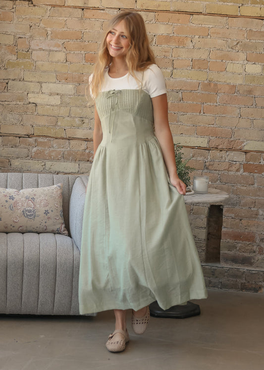 Heartloom® Kaelin Mineral Green Maxi Dress FF Dresses