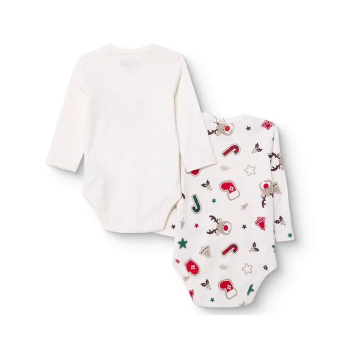 HelloBaby Christmas Baby Boy Long Sleeve Body 2 pcs - Ecru - ebebek - Black Friday