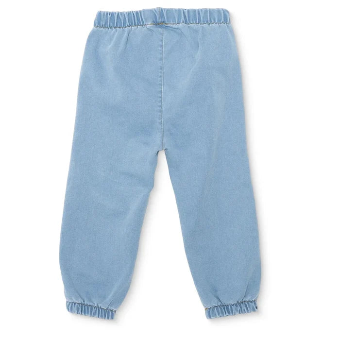 HelloBaby Denim Trousers Lace - up - Light Blue Light Blue - ebebek
