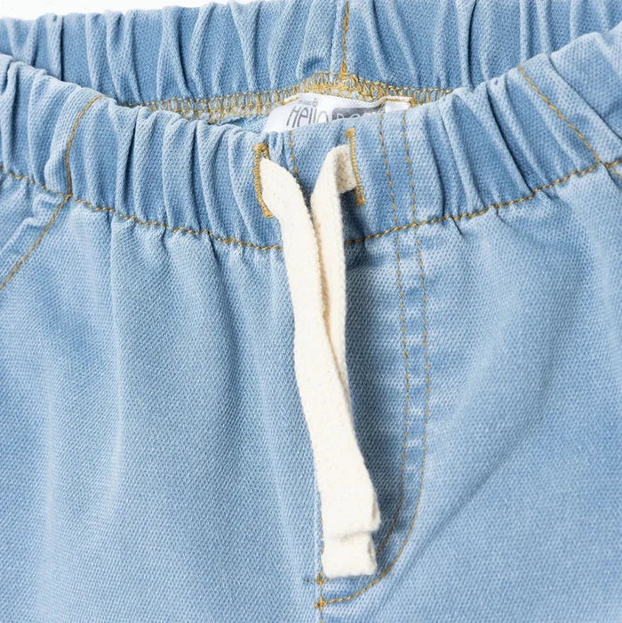 HelloBaby Denim Trousers Lace - up - Light Blue Light Blue - ebebek