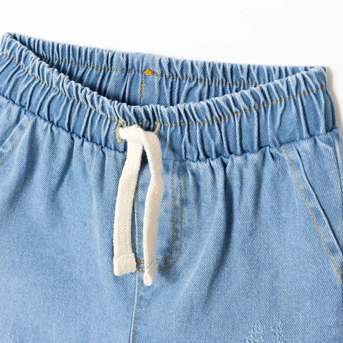 HelloBaby Boys Denim Trousers Lace - up - Blue Blue - ebebek