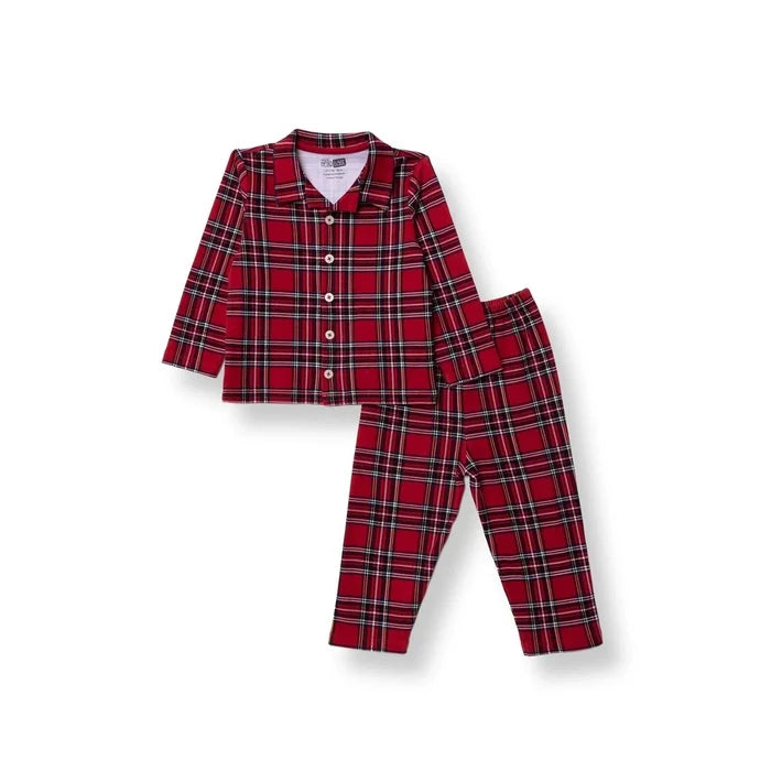 HelloBaby Christmas Baby Boy Long Sleeve Pyjamas Set - Red - ebebek - Black Friday