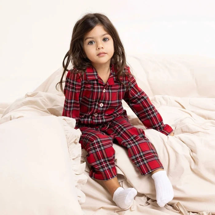 HelloBaby Christmas Baby Boy Long Sleeve Pyjamas Set - Red - ebebek - Black Friday
