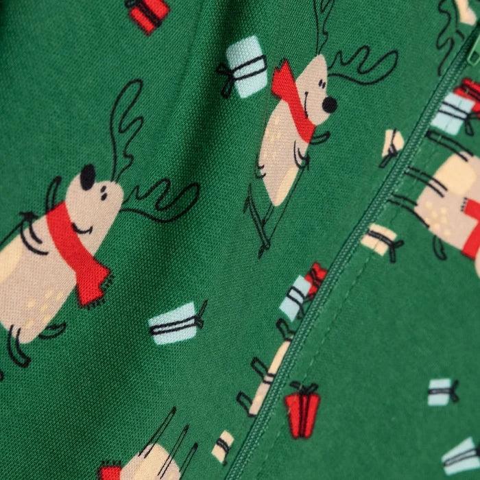 HelloBaby Christmas Baby Boy Sleepsuit - Dark Green - ebebek - Black Friday