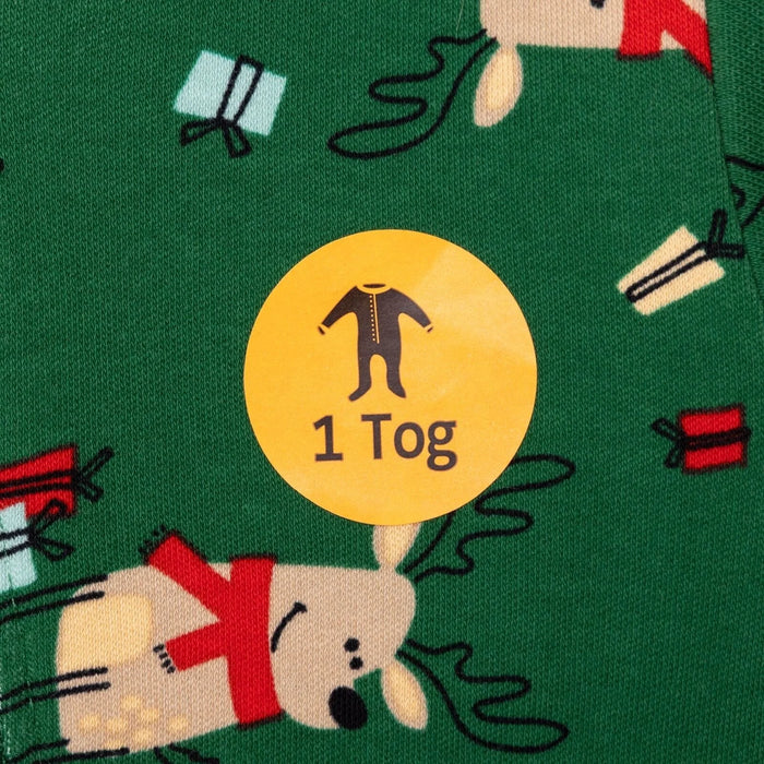 HelloBaby Christmas Baby Boy Sleepsuit - Dark Green - ebebek - Black Friday