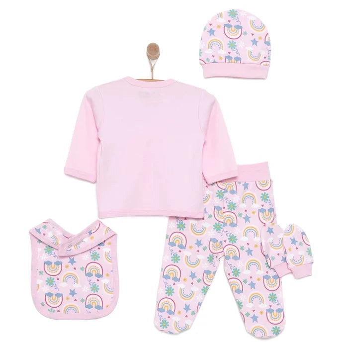 HelloBaby Girl 5 Piece Newborn Set - Light Pink Light Pink - ebebek