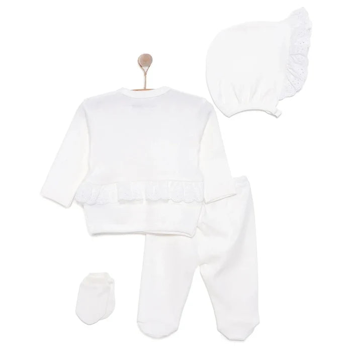 HelloBaby Girl Special Day Clothing - Ecru Ecru - ebebek