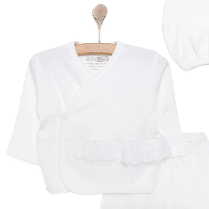 HelloBaby Girl Special Day Clothing - Ecru Ecru - ebebek