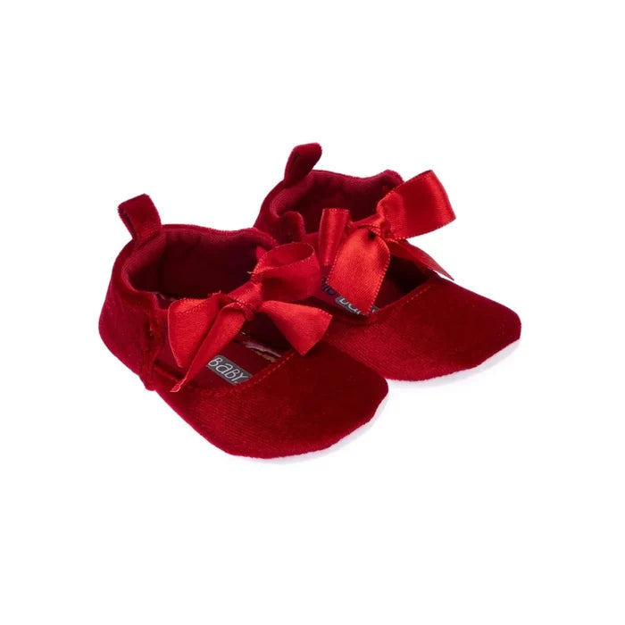 HelloBaby Christmas Baby Girl Velvet Prewalker Shoes - Black - ebebek - Black Friday