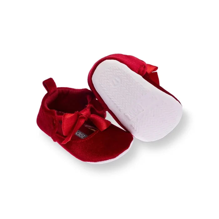 HelloBaby Christmas Baby Girl Velvet Prewalker Shoes - Black - ebebek - Black Friday
