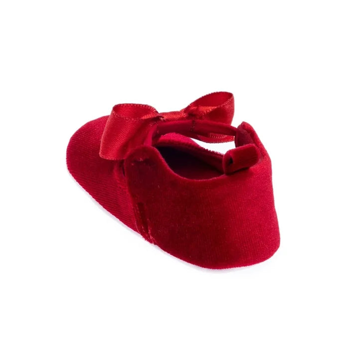 HelloBaby Christmas Baby Girl Velvet Prewalker Shoes - Black - ebebek - Black Friday