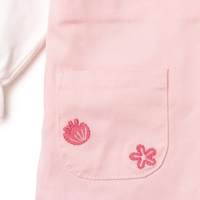 HelloBaby Girls Dungarees & T-shirt Polka Dot Print Buttoned Pastel Dreams Crew Neck Long Sleeve - Pink Pink - ebebek