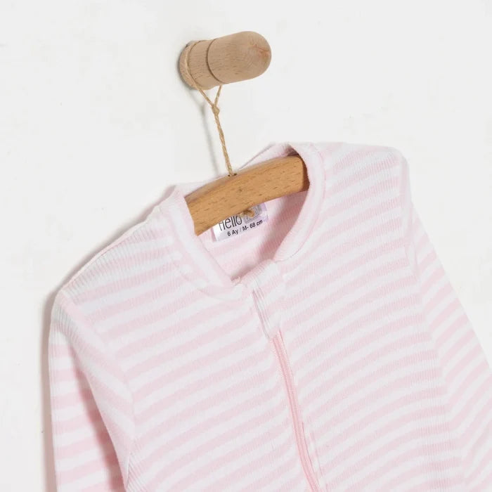 HelloBaby Newborn Footless Jumpsuit - Pink Pink - ebebek