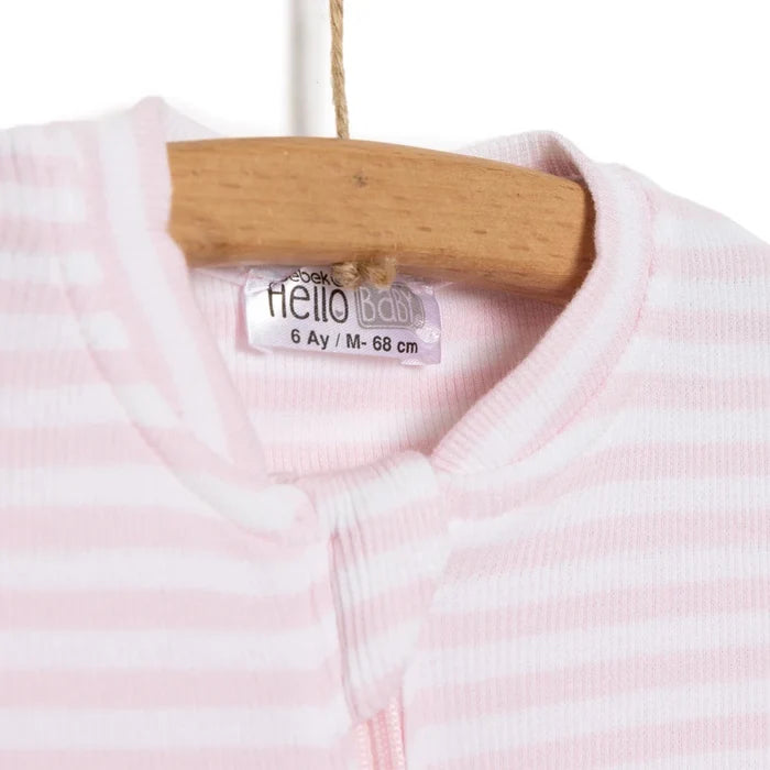 HelloBaby Newborn Footless Jumpsuit - Pink Pink - ebebek