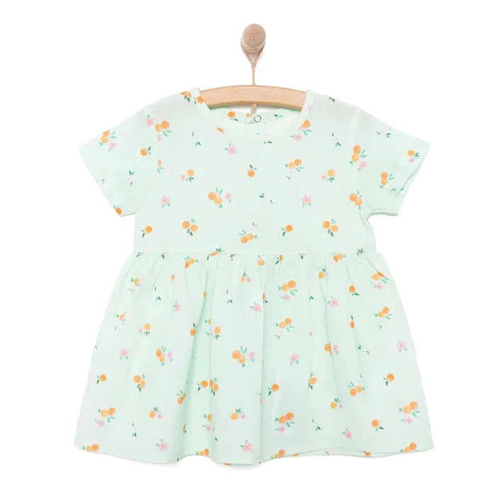 HelloBaby Newborn Girl Woven Dress - Light Blue Light Blue - ebebek