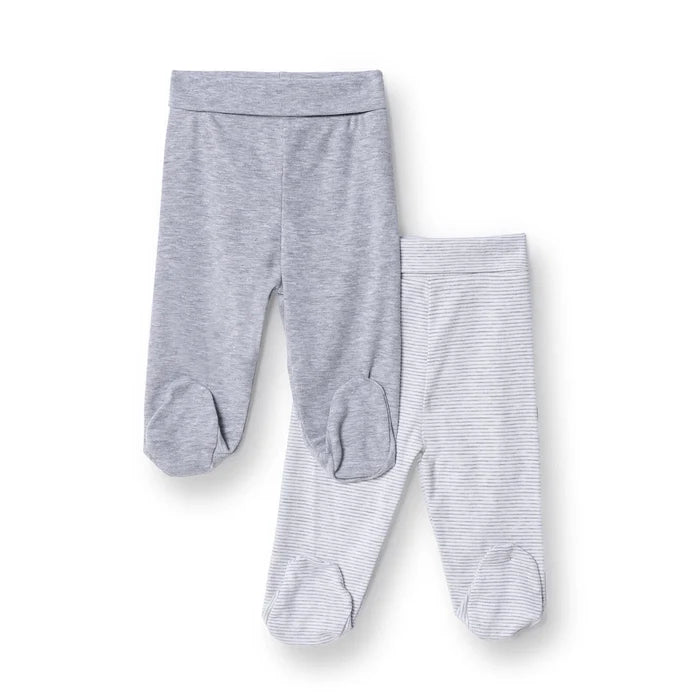 HelloBaby Unisex 2 Piece Footed Bottom - Snow Melange - ebebek - Black Friday