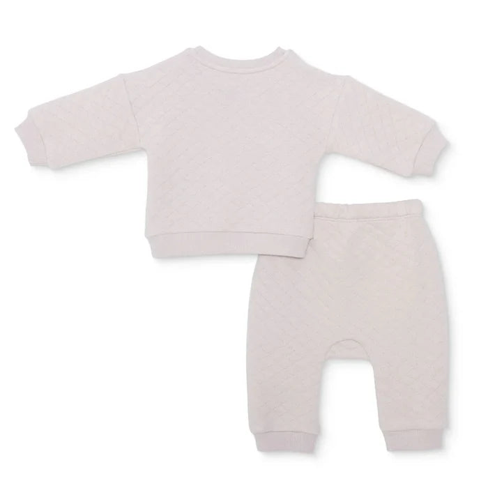 HelloBaby Unisex Sweatshirt - Bottom with Poppers Crew Neck Long Leg Long Sleeve - Beige Beige - ebebek