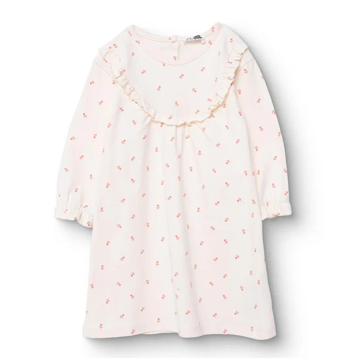 HelloBaby Winter Cherry Dress - Ecru Printed - ebebek - Black Friday