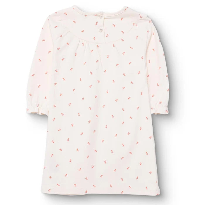 HelloBaby Winter Cherry Dress - Ecru Printed - ebebek - Black Friday