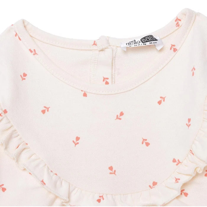 HelloBaby Winter Cherry Dress - Ecru Printed - ebebek - Black Friday