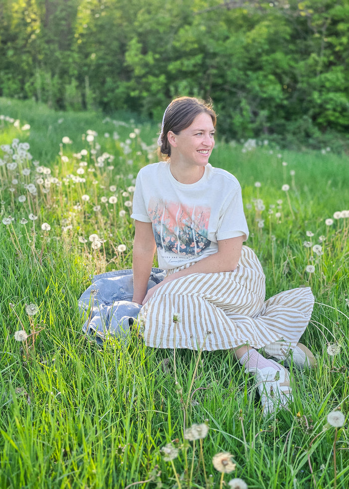 His Mercies Are New Floral Graphic Tee FF Tops S